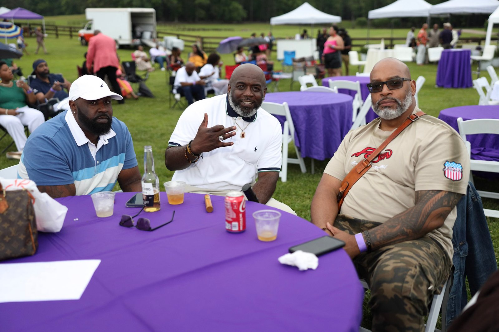 Chapter members at an outdoor community event